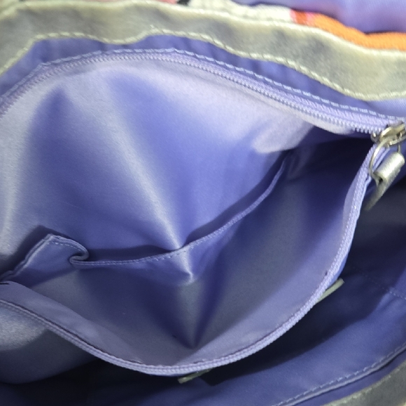 V-DAY SALE! Coach Poppy Silver and Colorful Graphic Shoulder Bag - Picture 13 of 16